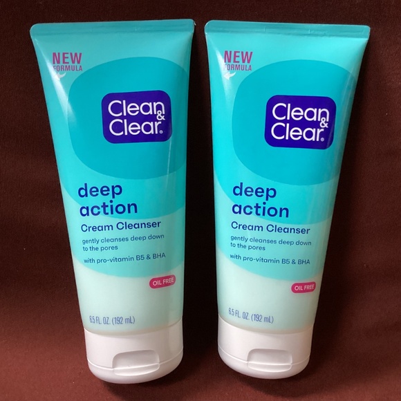 Clean & Clear Deep Action Cream Cleanser Bundle 6.5 fl oz/192 ml each - Picture 2 of 5